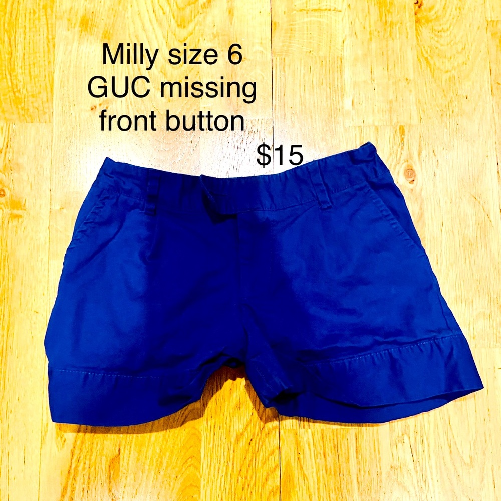 Milly GUC Blue kid’s shorts size 6. So cute!